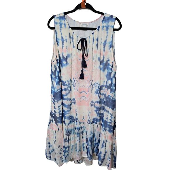 Sundance Large Tie Dye Whisper Sleeveless‎ Dress - Picture 2 of 12